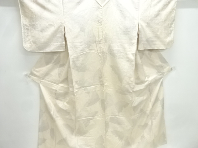 JAPANESE KIMONO / ANTIQUE HITOE KIMONO / SILK / TOKAMACHI TSUMUGI / WOVEN BUTTERFLY